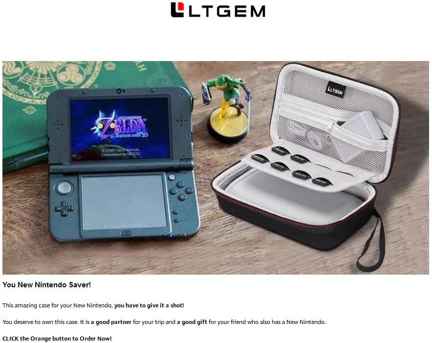 Чехол LTGEM для New nintendo 3DS, New 2DS XL, New 3DS XL, nintendo New 3DS XL-Super NES Edition-[не для nintendo Switc