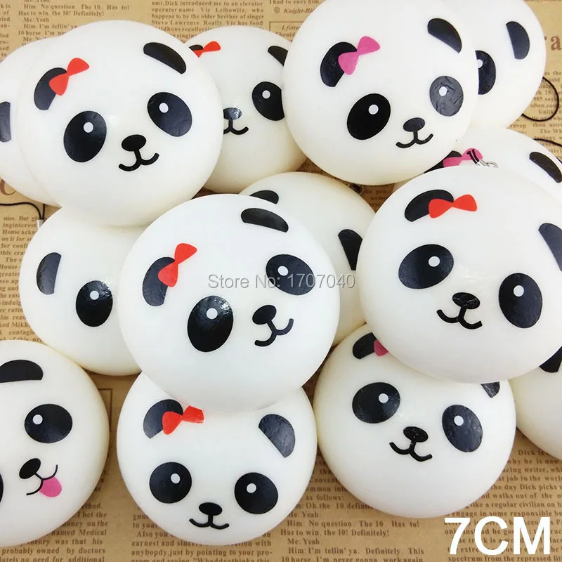 

1 шт. 7 см панда мягкие коллекционные Kawaii Булочки Хлеб еда игрушка подвеска
