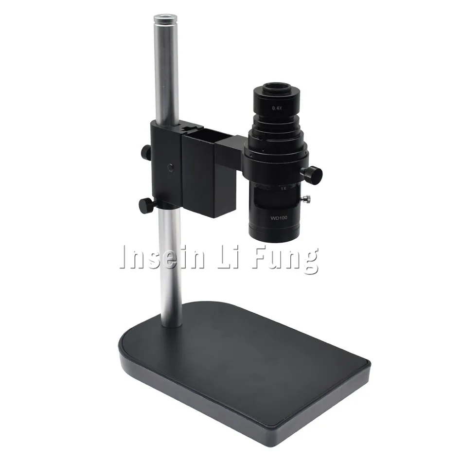 bracket 10-200X Lens Промышленный цифровой видео HDMI VGA USB объектив камеры микроскопа кронштейн верстак механизм подъема и фокусировки диаметр 50 мм - Цвет: bracket 10-200X Lens
