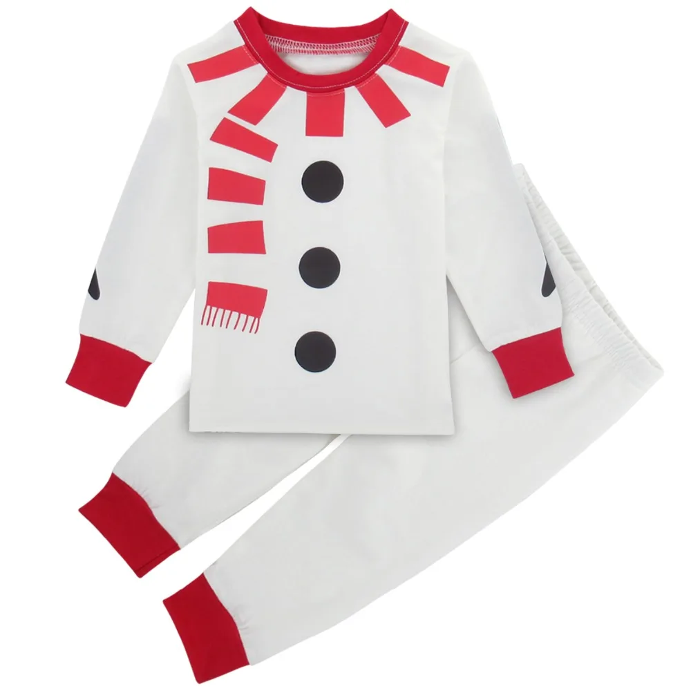 Рождественский костюм для маленьких мальчиков и девочек Пижама малышей с