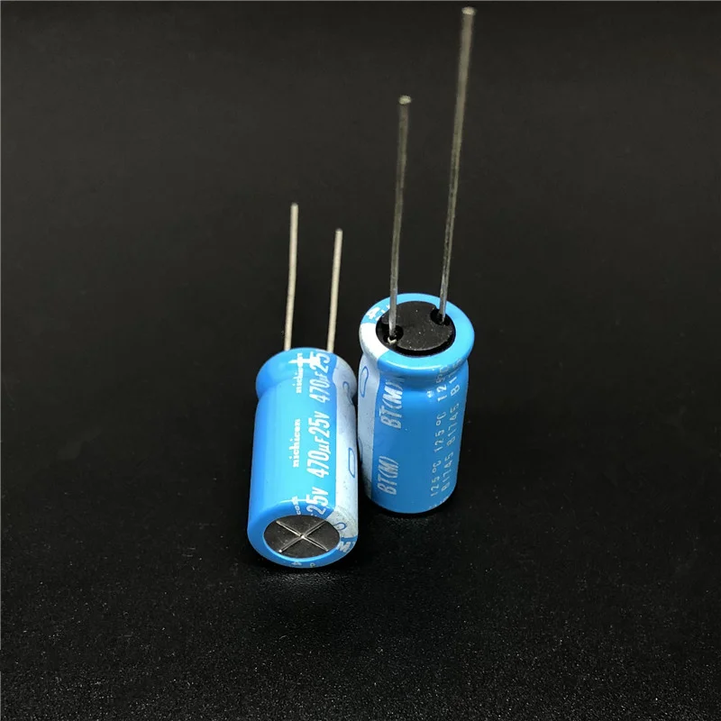 5 шт./50 шт. 470 мкФ 25 в NICHICON BT серия 10x20 мм Высокая надежность 25V470uF алюминиевый