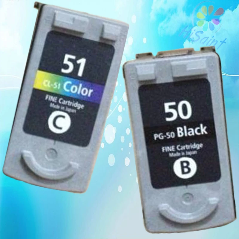 Hisaint черный и цветной чернильный картридж для Canon PG50 CL51 Pixma MP150 MP160 MP170 MP180 MX308 MX318 IP2200