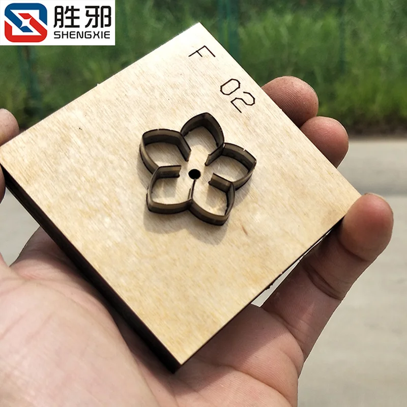 Новые японские стальные лезвия деревянные штампы пять лепестков цветок дырокол