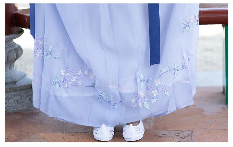 Белый танцевальный костюм Hanfu для женщин Fariy Rave одежда Этническая древняя династия Хань одежда косплей костюм Hanfu костюмы BL1239