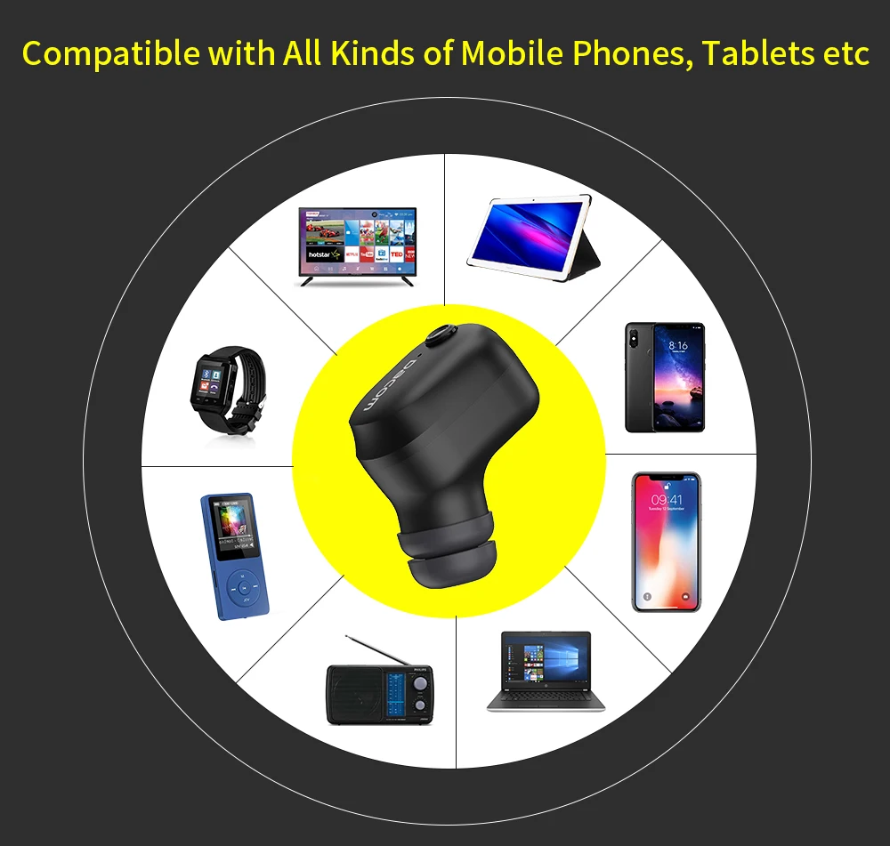 Новейшие оригинальные наушники DACOM K8i Bluetooth 4 2 мини беспроводные вкладыши HD