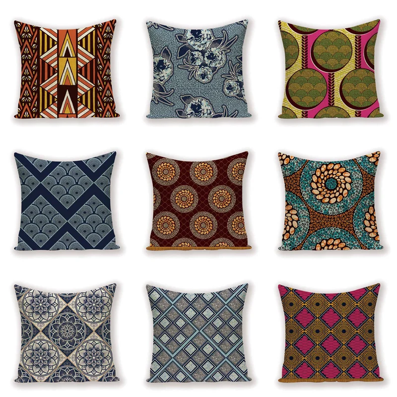 Винтажный абстрактный чехол для подушки богемные мандалы чехлы декоративных