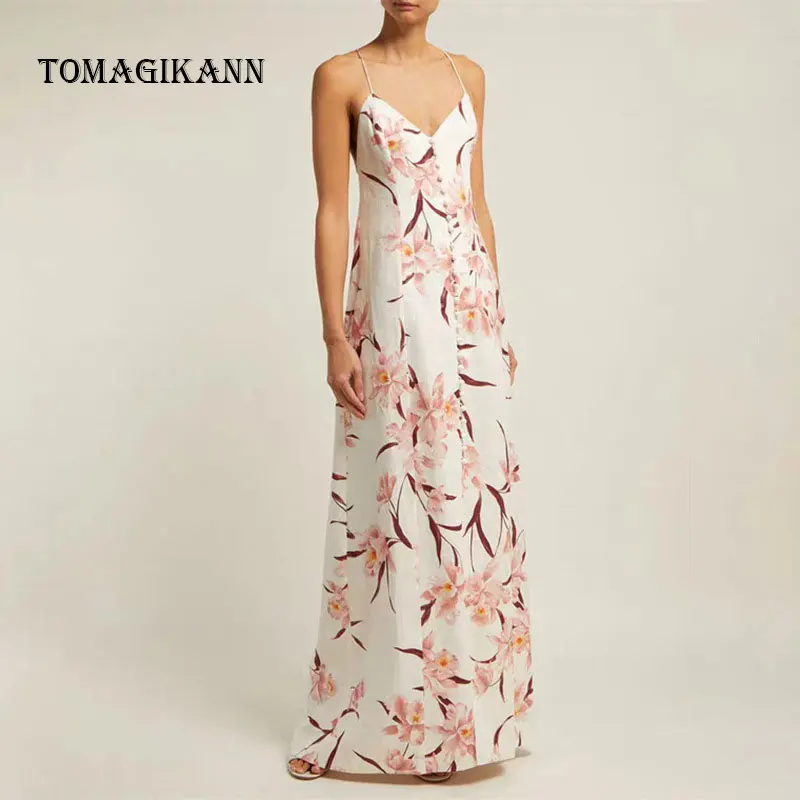 Сексуальное цветочное Открытое платье с вырезом на спине v образным разрезом