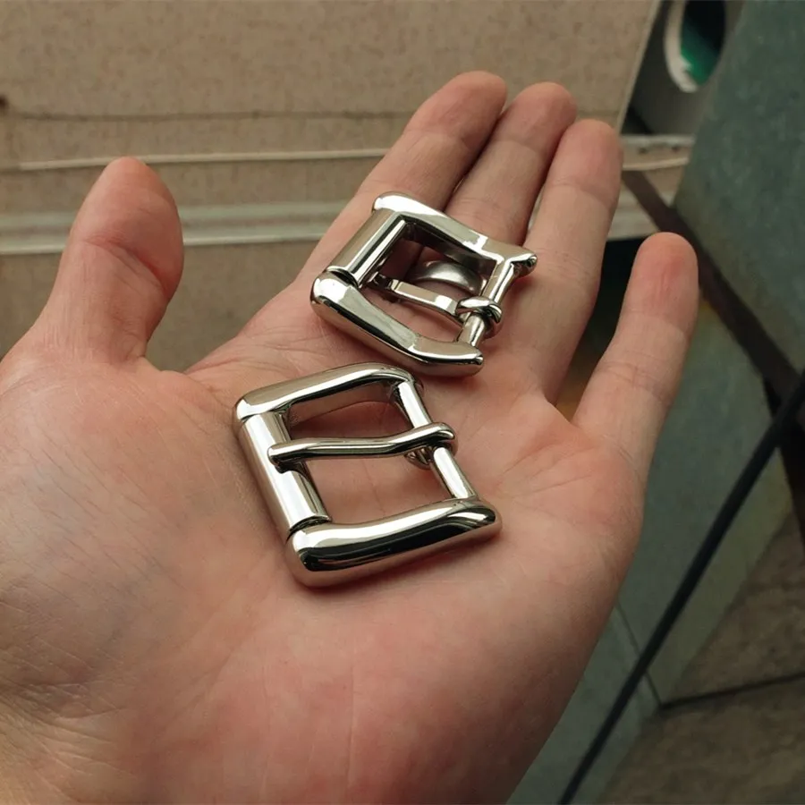 Сделай Сам Кожа ремесло аппаратная Пряжка ролик ремень пряжка никелированная