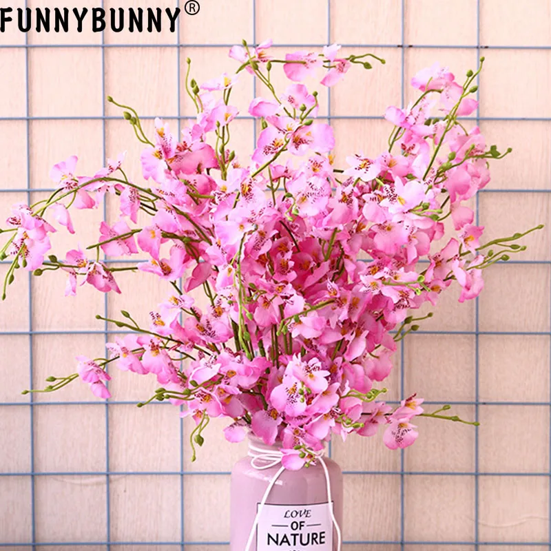 Искусственные цветы в виде орхидей FUNNYBUNNY искусственные для свадьбы дома офиса