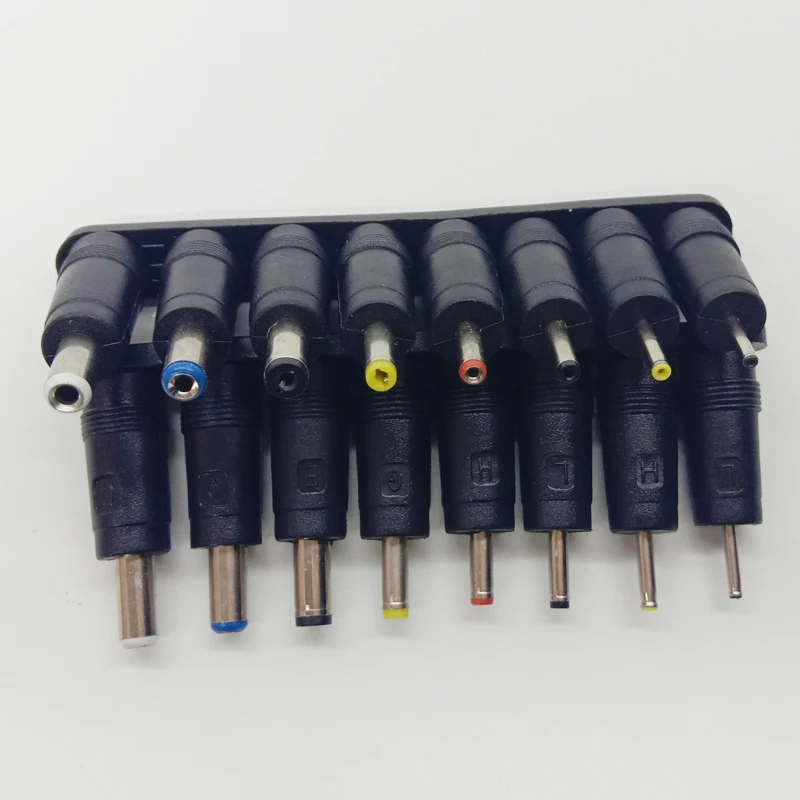 США ЕС Plug 9V2A адаптер переменного тока адаптер питания 9 вольт AC DC источник питания с 8 шт. DC Вилки 5,5x2,1 мм Мужской Разъем трансформатор