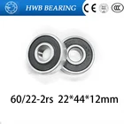 Бесплатная доставка 22*44*12 мм 6022 2rs шарикоподшипник 6022-2rs