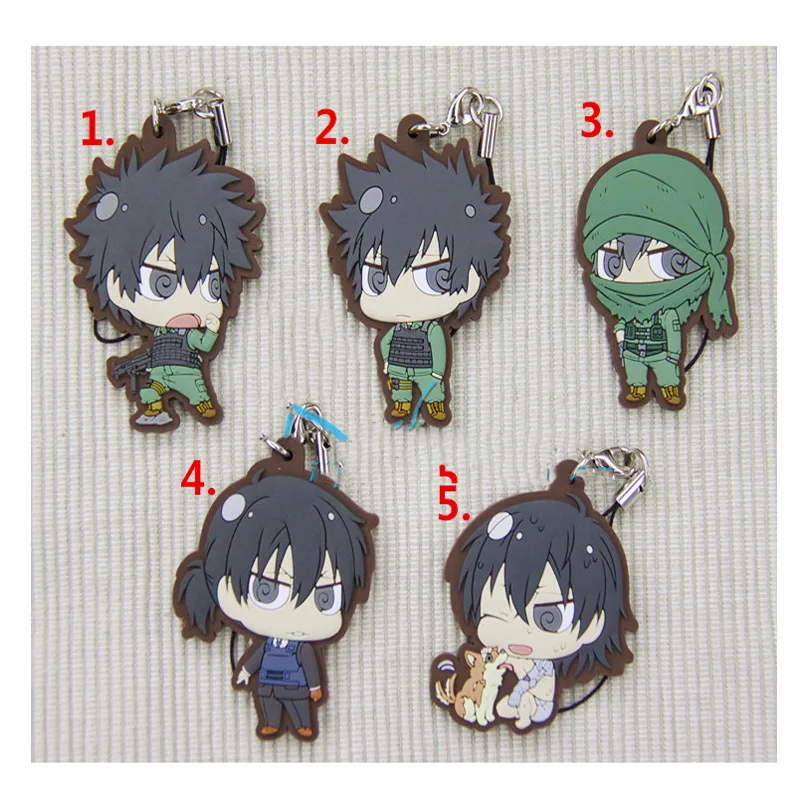 1 шт., резиновый брелок для ключей с аниме психопроходом, Shinya Kogami Tsunemori Akane Ginoza Nobuchika Kagari Shuusei