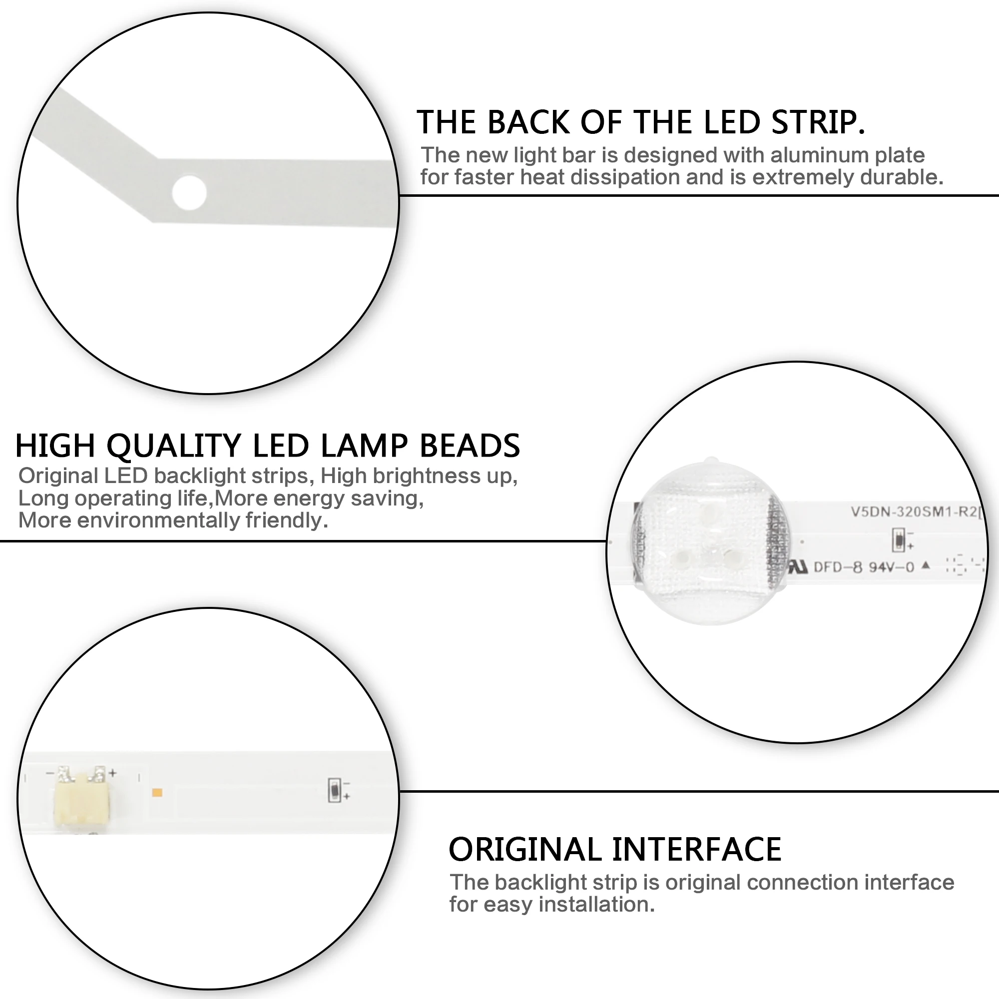 Новинка Светодиодная лента 620 мм с 7 светодиодами 2 шт.|Пульты ДУ| |