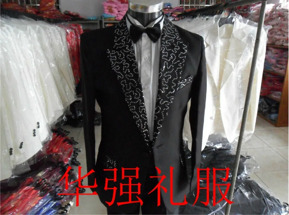 Мужской костюм emcee с блестками большие размеры | Мужская одежда