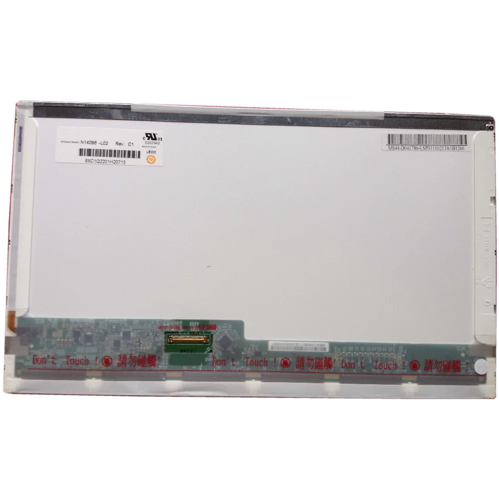 LALAWIN N140B6 L02 A2 подходит L08 LP140WH1 HSD140PHW1 HB140WX1 101 100 B140XW01 V.0 V.6 V.8 N140BGE L21 L11 L12|ЖК-экран для