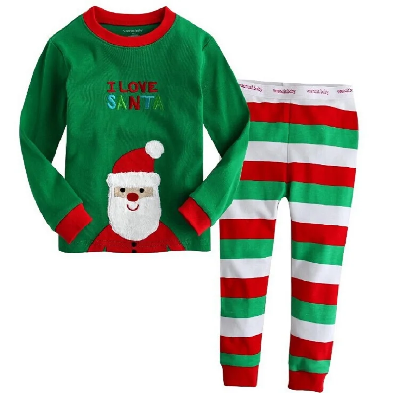 Christmas Cartoon Bear Cub Reindeer Snowman Boutique Kids Costume Set Pajamas Halloween Boys Sportswear Elegant Girls Clothes | Детская