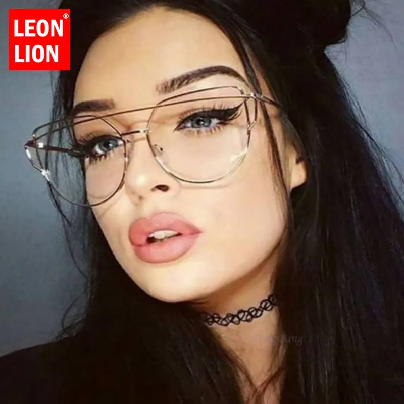 LeonLion 2019 классические металлические солнцезащитные очки кошачий глаз Женские