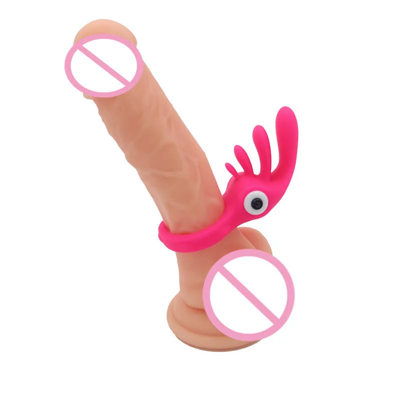 Мини секс игрушки вибрирующее кольцо для пениса три язычка петух задержка