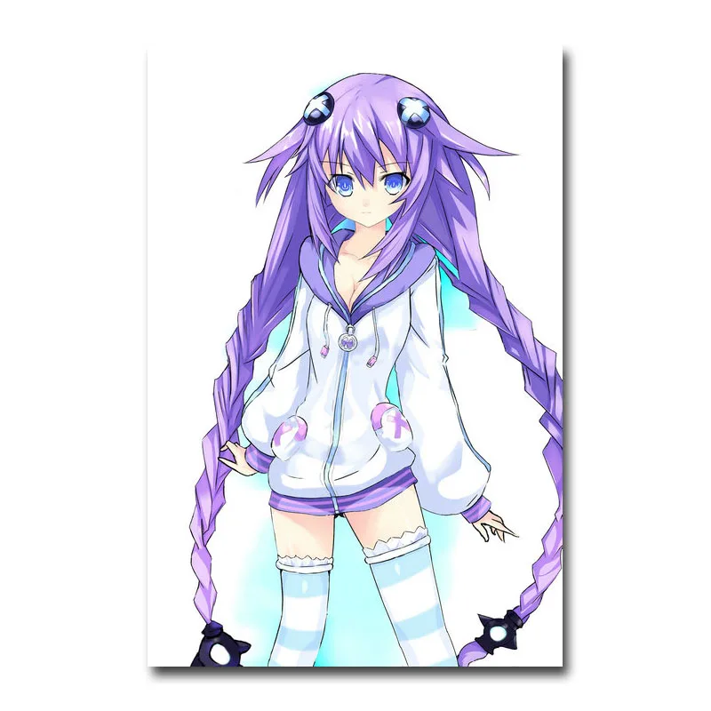 Художественный шелк или холст печать Нептун Hyperdimension Neptunia плакат 13x20 24x36 дюймов для украшение комнаты-003 - Цвет: Picture 8