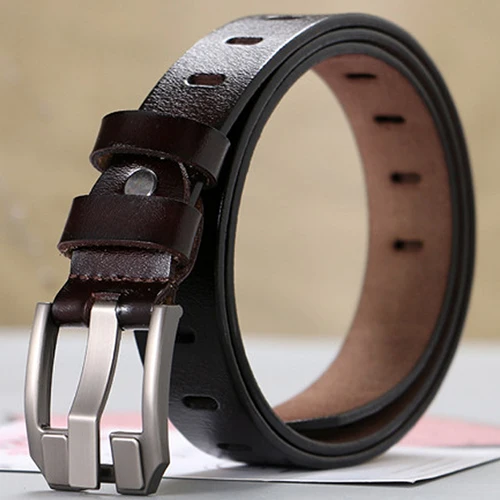 ZW212F2Coffee Высококачественный Женский модный ремень женские ремни из натуральной кожи для женщин белые дизайнерские бренды люксовые женские ceinture femme ZW212 - Цвет: ZW212F2Coffee