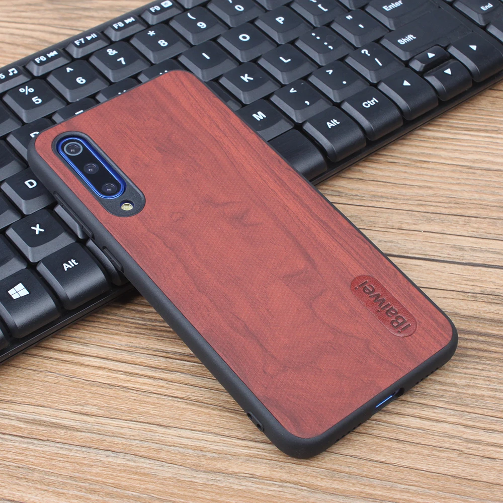 For Xiaomi Mi 9 SE Case Wooden Design Soft Silicone Edge Protection Pocophone F1 Ultra Thin Cover 9SE Mobile Phone Shell |