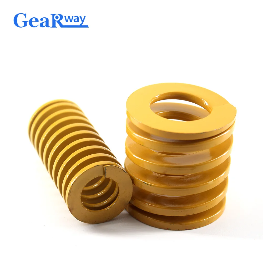 

Gearway Yellow Die Spring TF60x60/60x65/60x95/60x100mm 58% Compression Ratio Spiral Stamping Compression Die Spring