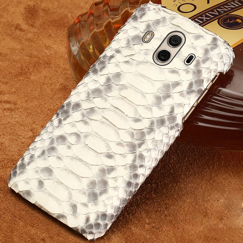 Роскошный кожаный чехол из кожи питона задняя крышка для HUAWEI Mate 10