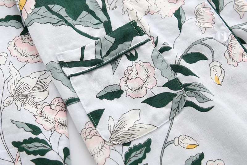 Пижама для беременных Fdfklak Хлопковая пижама с длинными рукавами кормящих женщин