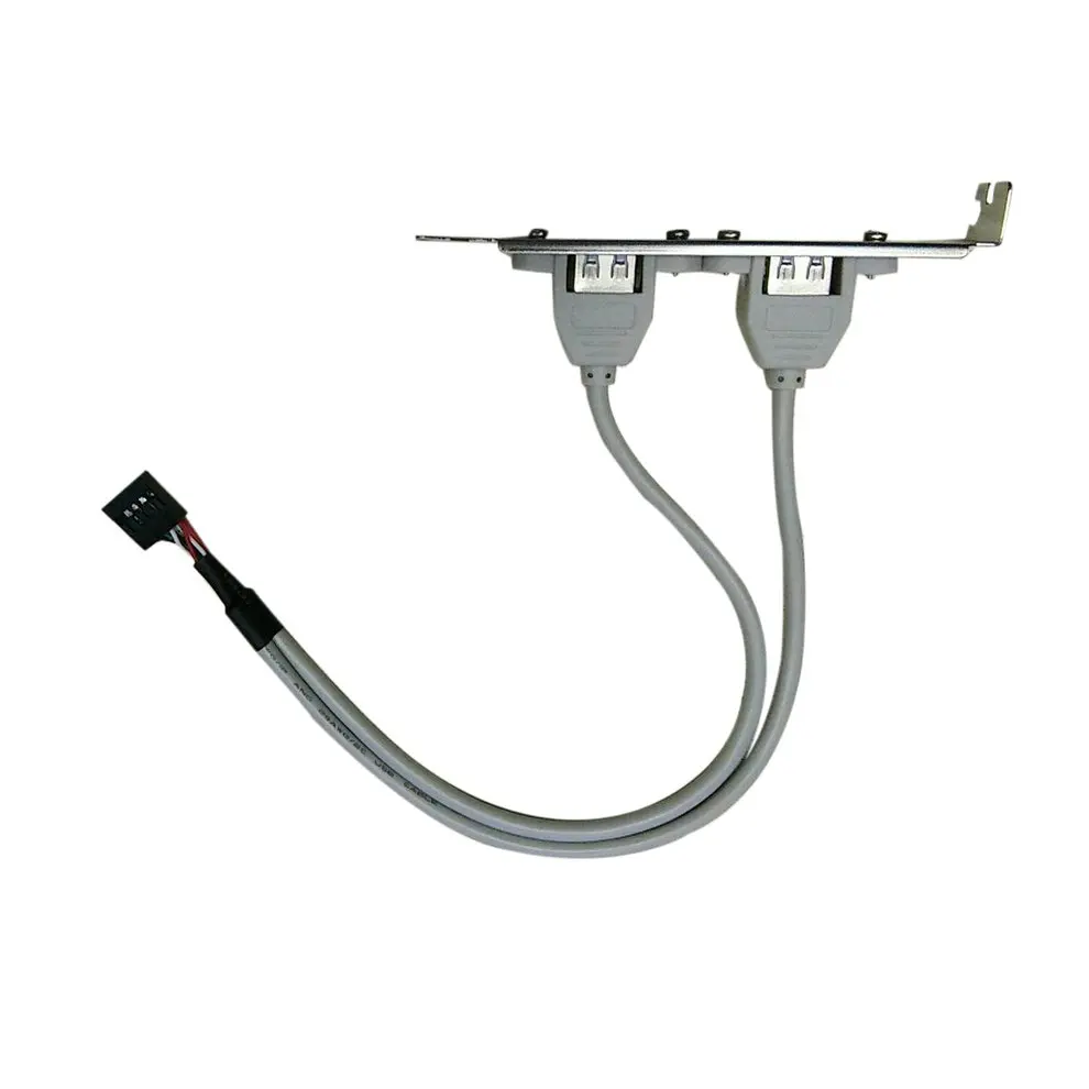 ONLENY 9 pin к USB гнездовой дефлектор бит линия двойной 2 0 Женский порты винт замок