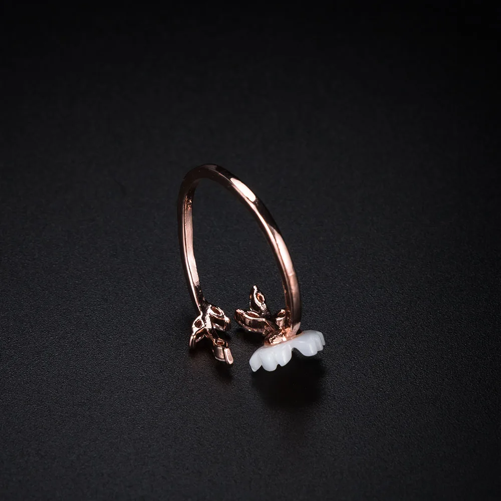 1 шт. Женское кольцо с розовым цветком вишни|Кольца| |