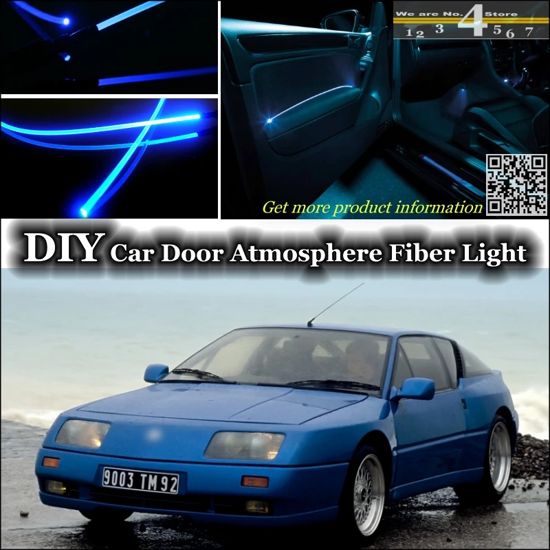 Внутренняя настройка освещения атмосферная оптоволоконная лента s для Renault Alpine GTA