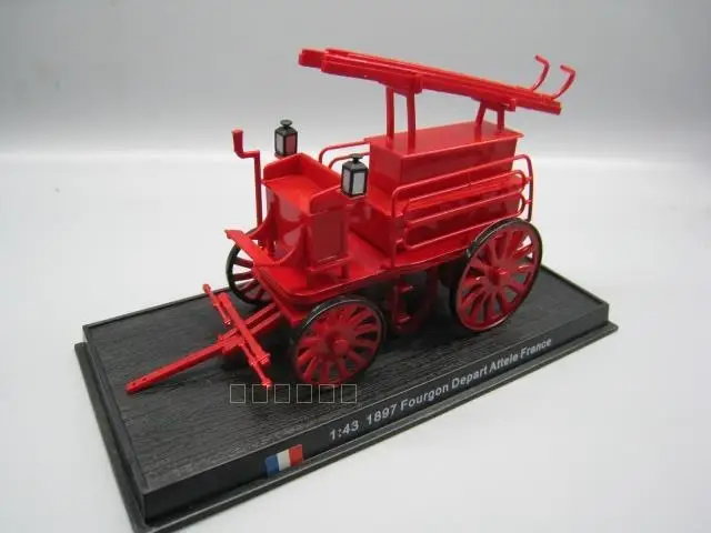 AMER 1/43 масштаб 1897 FOURGON Отойдите ATTELE Франция пожарная машина литая под давлением
