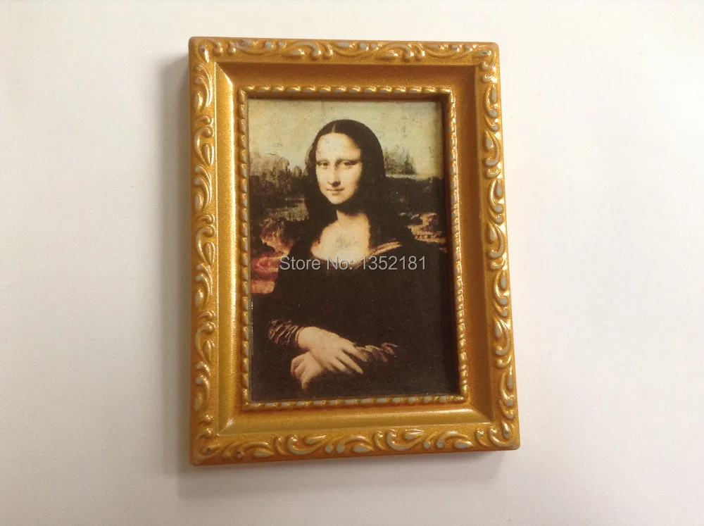 Симпатичный кукольный домик в масштабе 1:12 миниатюрная Улыбка Моны Лизы s 4016 |