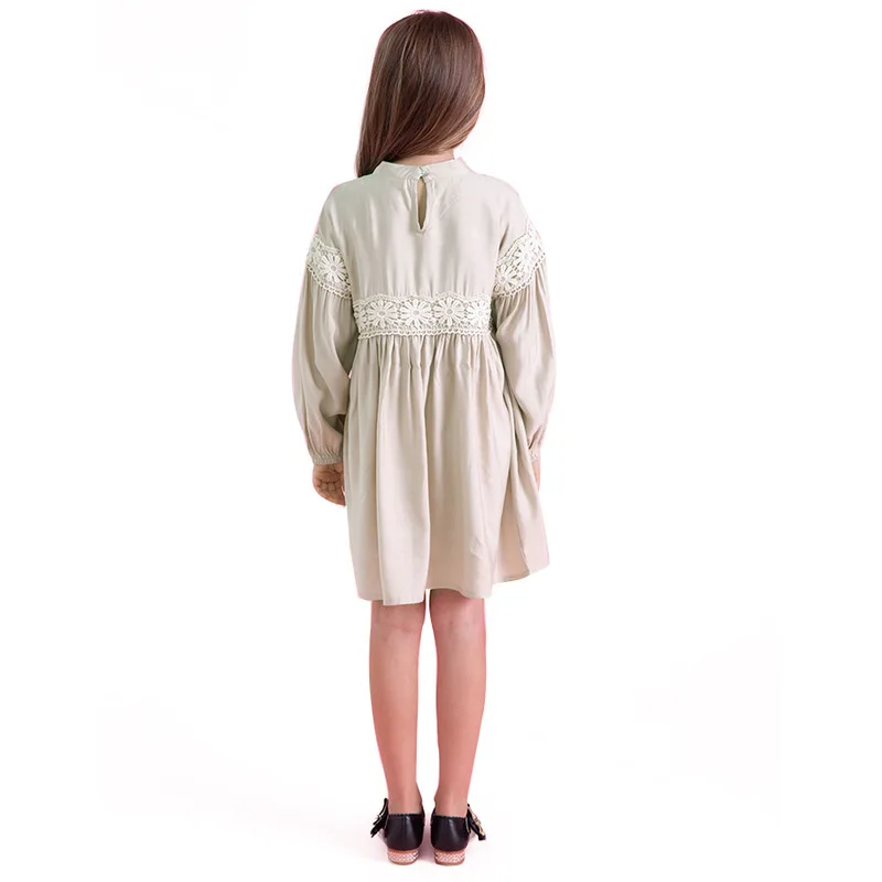 Long Sleeve Girls Cotton Lace Dress 10 12 years Autumn Winter Princess Kids Clothing | Детская одежда и обувь