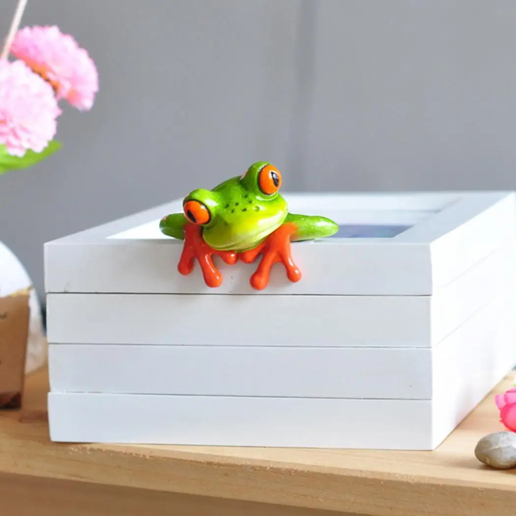 Портативная полимерная форма милой лягушки для компьютера дома офисное зеленое