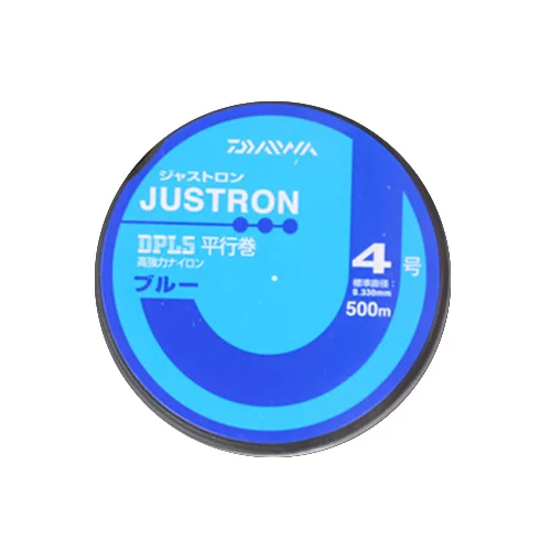 BLUE Оригинальная Daiwa леска JUSTRON DPLS 500 м нейлоновая леска Сделано в Японии 8LB-25LB - Color: BLUE