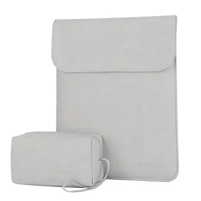 gray 1 sets PU кожаный чехол для ноутбука 15,6 Для Macbook Air 13 чехол Pro retina 11 14 15 сенсорная панель для Xiaomi lenovo для женщин и мужчин чехол - Цвет: gray 1 sets