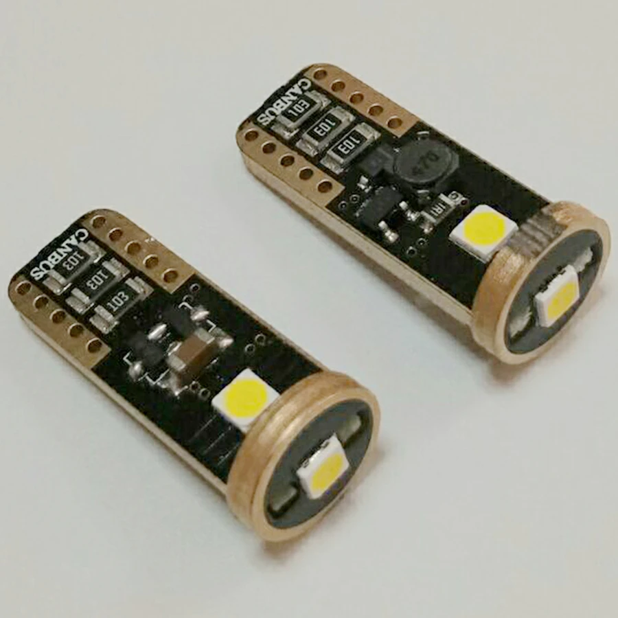 10PCS/Lot T10 W5W Led Car Dashboard Warning Indicatorlight Instrument Cluster Lights LED Bulb with 3030 3SMD 6500k White | Автомобили и