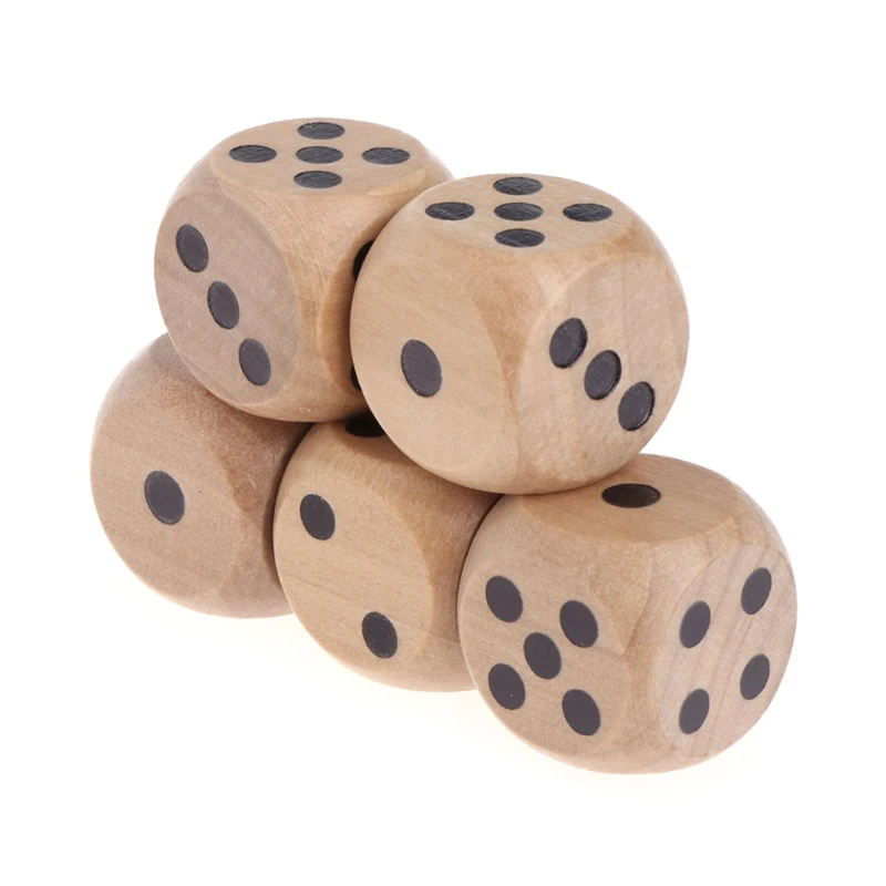 New5pcs 6 односторонней кости маджонг вечерние номер или на круглые Coener Детские игрушки игра yhq