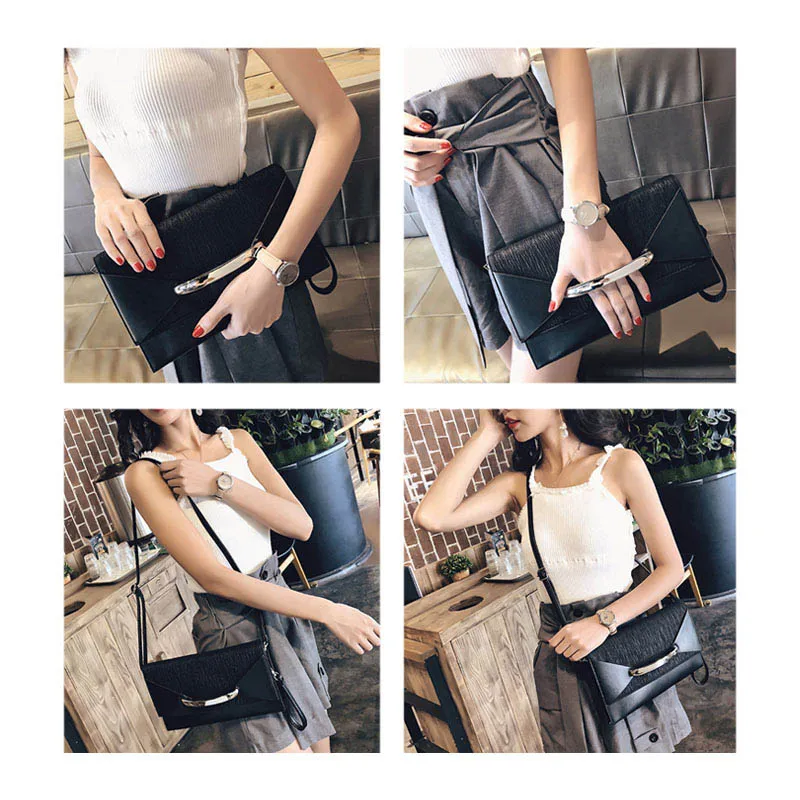 Yonder envelope clutch bag women leather birthday party evening clutch bags for women ladies shoulder clutch bag purse female