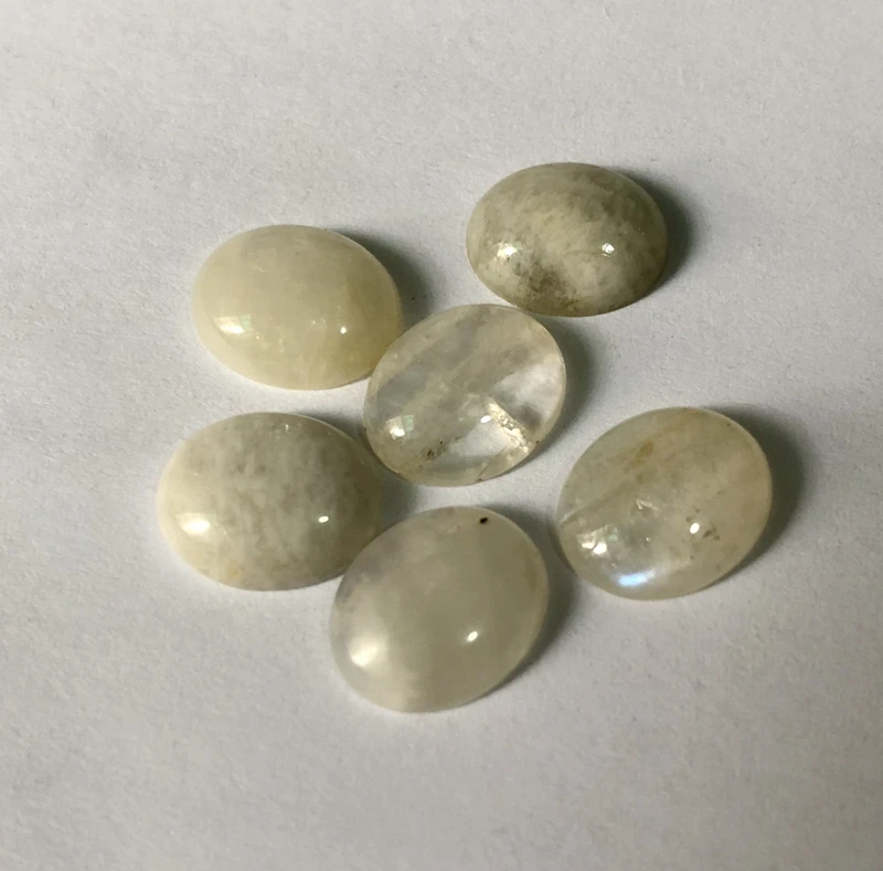 Кабошон из лунного камня 100% натуральная бусинка овальный кабошон 10х12 мм кабошоны