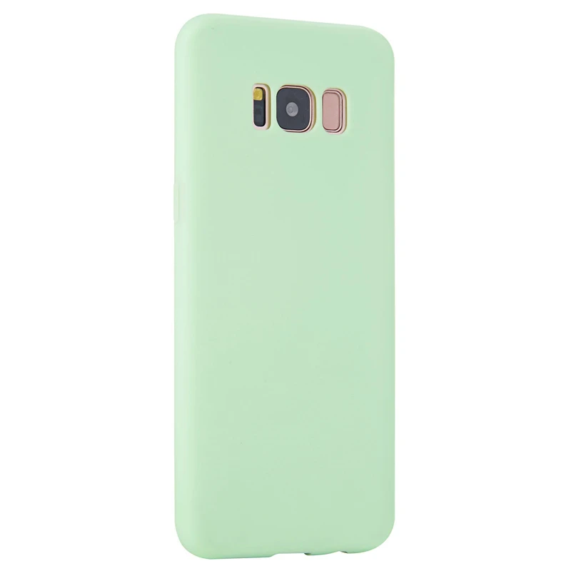 Green Простой мягкий силиконовый цветной чехол для samsung galaxy S10E samsung S10 E S9 S8 Plus S6 S7 Edge S10Plus бампер чехол для телефона - Цвет: Green