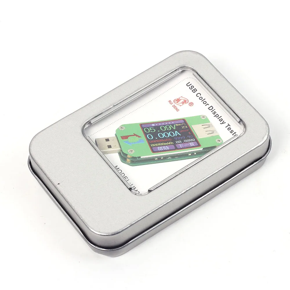 UM24 USB 2,0 IC тестер Вольтметр Амперметр ЖК-цифровой мультиметр-термометр измеритель мощности тестер емкости батареи