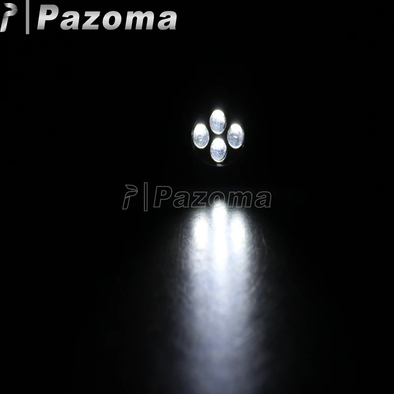 PAZOMA 1X черный мигалка сигнала для мотоцикла белый 4 LED задний колышек Yamaha YZF R6S R6 R1 |