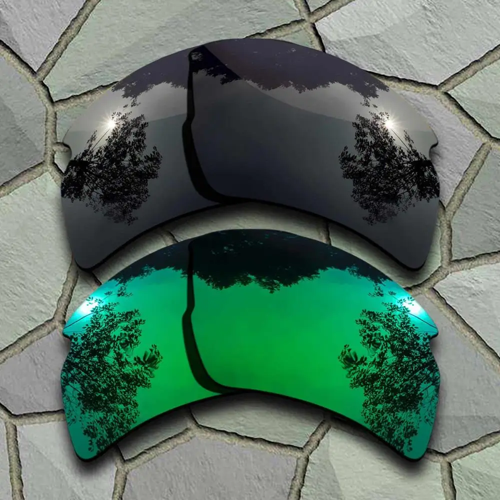 Black-Jade Green Солнцезащитные очки, поляризованные, Сменные линзы для Оукли Flak 2,0 XL-разновидности - Цвет линз: Black-Jade Green