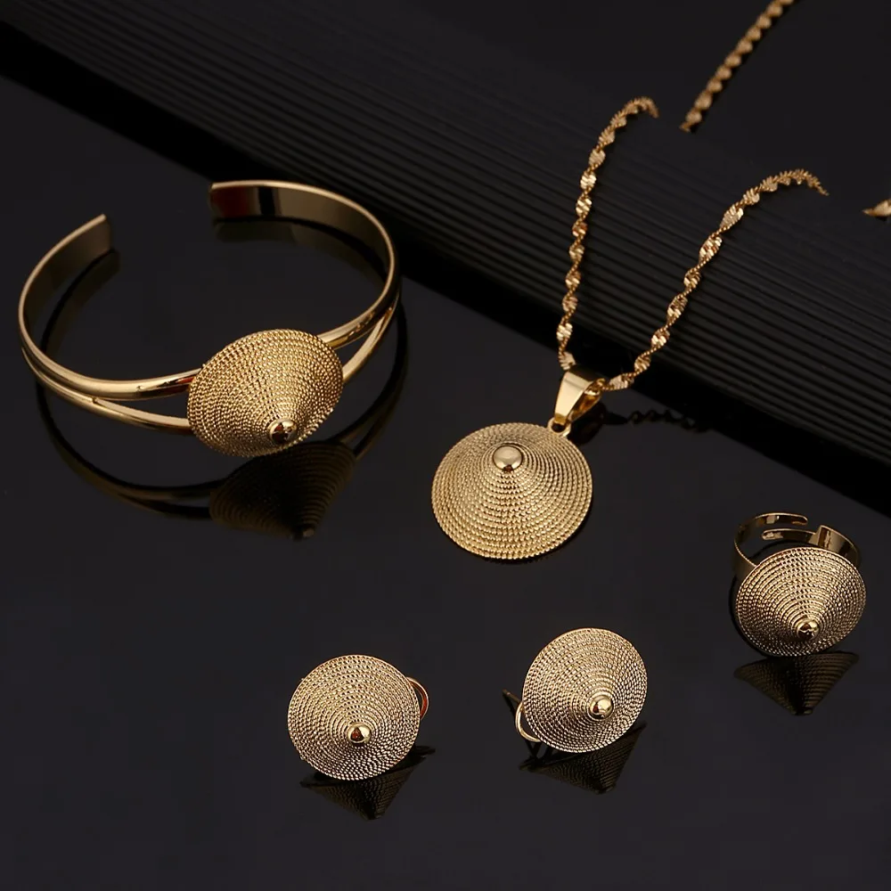 Комплект ювелирных изделий из колье серёг и кольца|ethiopian jewelry set|necklace bangleethiopian |