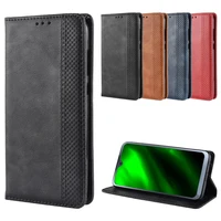 magnet leather wallet case for motorola moto g7 card slot flip cover sfor moto g7 case stand soft silicone cover