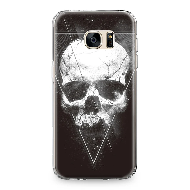 Личность Корона череп голова TPU Защитный чехол для samsung Galaxy S4 S5 S6 S7 край S8 S9 S10 плюс S10e Note 4 5 8 9 силиконовый чехол для телефона - Цвет: 7466