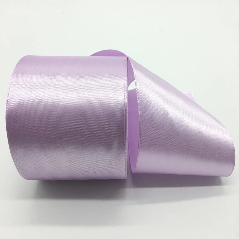 5Yards 75mm Light purple Polyester Ribbon Silk Satin Wedding Christmas Party Decoration DIY Gift Packing | Дом и сад
