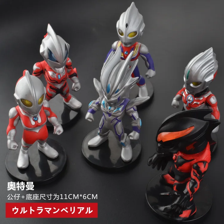 Шесть видов Ultraman Tiga Zero Beyond Geed Belial Orb украшение торта милые фигурки героев ПВХ